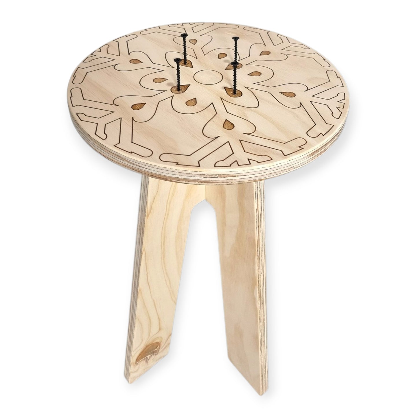 Armado piso de madera taburete